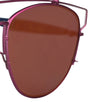 Technologic Cutout Aviator Sunglasses - Pink