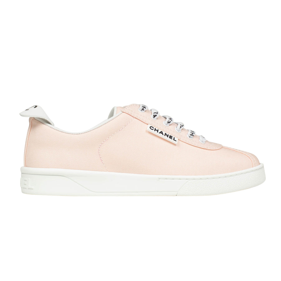 Logo Laces Canvas Sneaker - Light Pink