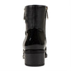 Leather Logo Short Boots - Black