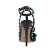 Rolling Rockstud Turquoise Stud Pumps - Black