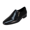 Crumpled Calfskin Leather Moccasins Loafers - Black