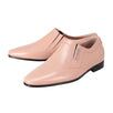 Crumpled Calfskin Leather Moccasins Loafers - Pink