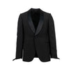 Silk One Button Tuxedo - Black