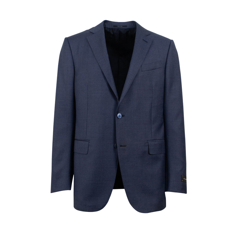 Wool Two Button Suit - Blue