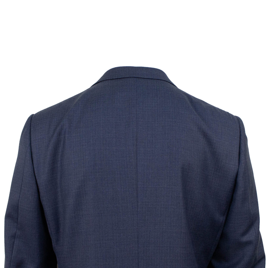 Wool Two Button Suit - Blue