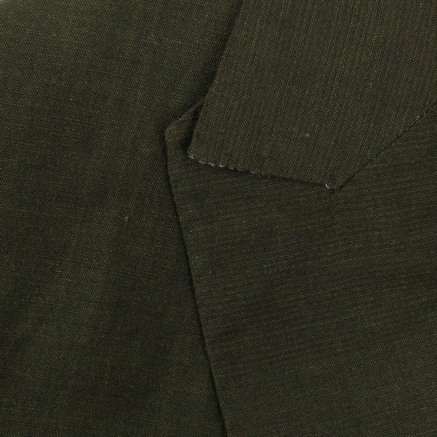 Linen Double Breasted Suit - Green