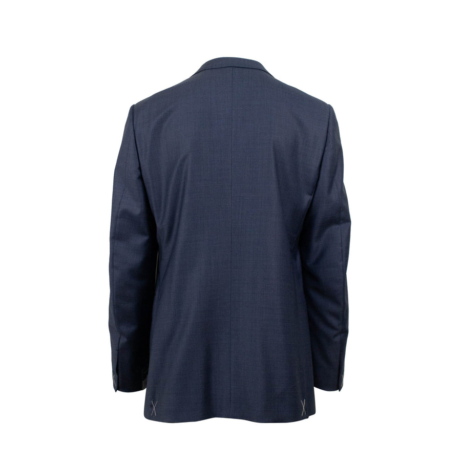 Wool Two Button Suit - Blue