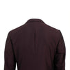 Wool Blend Two Button Suit - Maroon