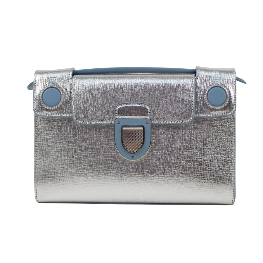 Diorever Leather Handbag - Silver