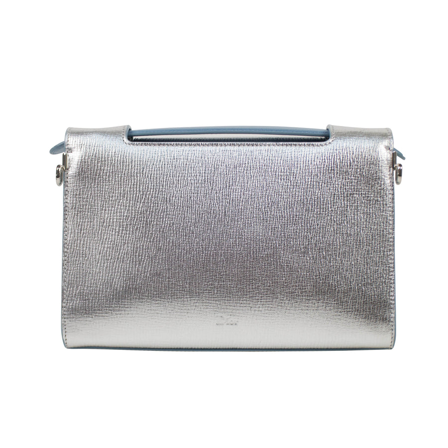 Diorever Leather Handbag - Silver