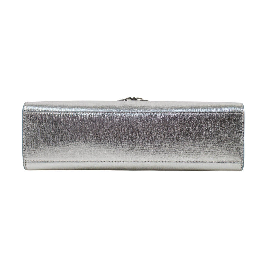 Diorever Leather Handbag - Silver