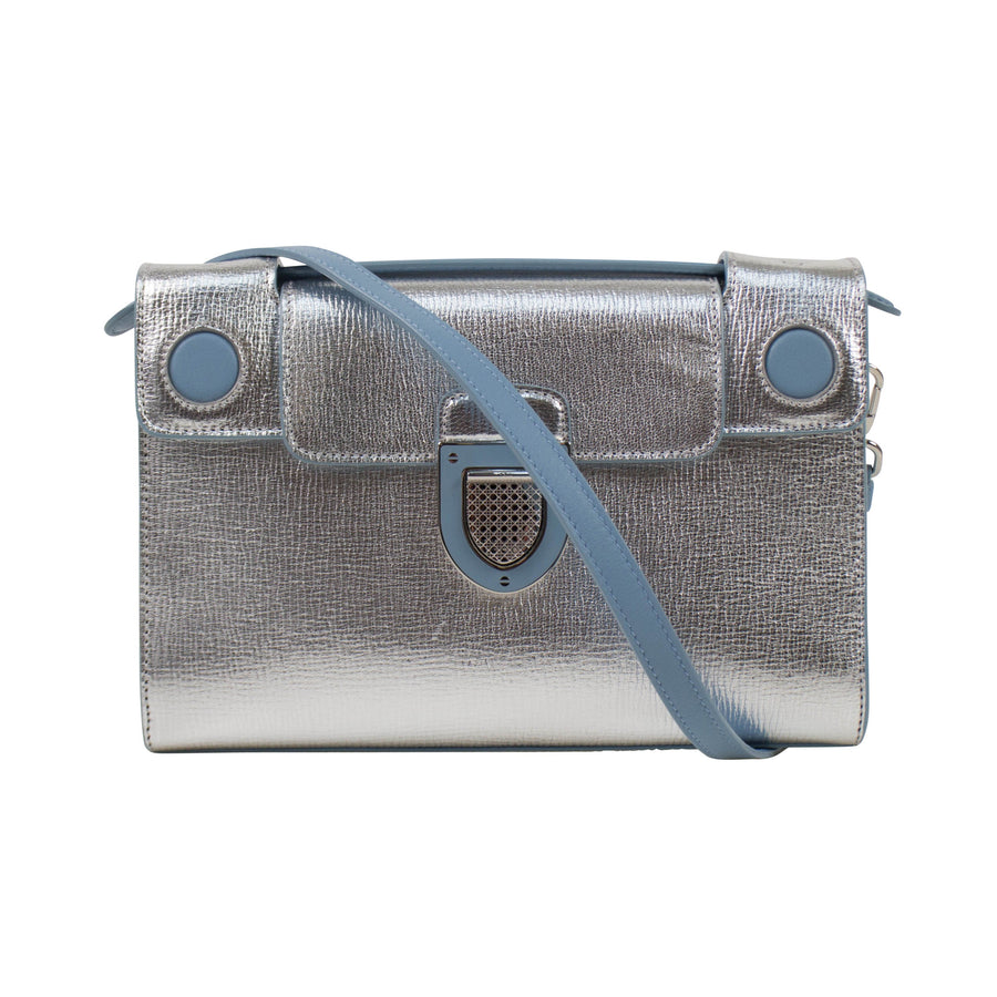 Diorever Leather Handbag - Silver