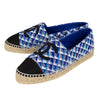 Tweed Logo Cap Toe Espadrilles - Blue