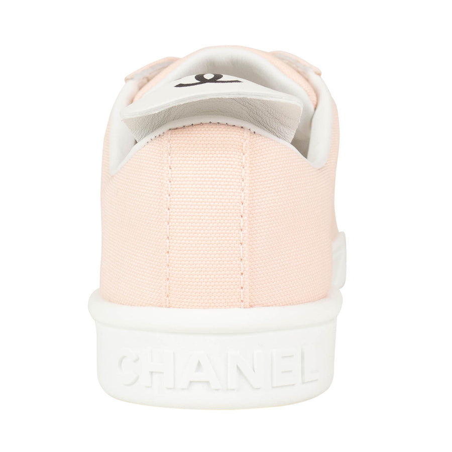 Logo Laces Canvas Sneaker - Light Pink