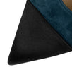 Calfskin Suede Cap Toe Kitten Pumps - Blue