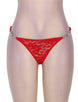 Sexy Red Lace Crochless Panty