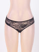 Open Crotch Black Lace Panty