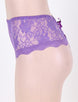 Purple Open Crotch Sexy Lace Panty