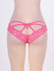 Caged Back Open Crotch Lace Panty