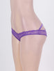 Open Crotch Caged Back Purple Lace Panty