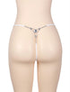 White G-String With Diamond Back