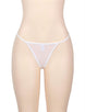 White G-String With Diamond Back