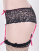 Crotchless Lace Garter Short