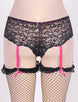 Crotchless Lace Garter Short