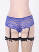 Crotchless Lace Garter Short