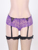 Crotchless Lace Garter Short