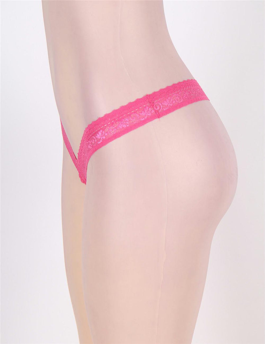 Flower Lace Pink Sexy Panty