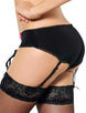 Crotchless Boyshort with Garters