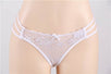 Naughty Plus Size White Lace Strapy Panty