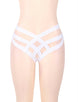 White Cage Bandage Brief Thong