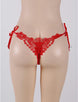 Red Sexy Embroidered & Beaded Lady Panty