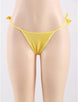 Yellow Sexy Crochless G-String