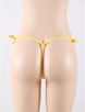 Yellow Sexy Crochless G-String