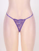 Sexy Purple Lace G-string