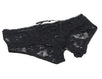 Black Open Crotch Strappy Lace Thongs