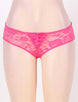 Pink Floral Lace Strappy Open Crotch Panty