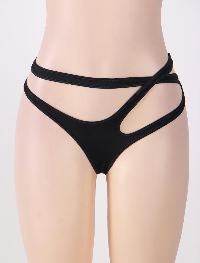 Black Open Waist ladies Underwear