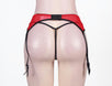 Plus Size Red Lace Garter Panty