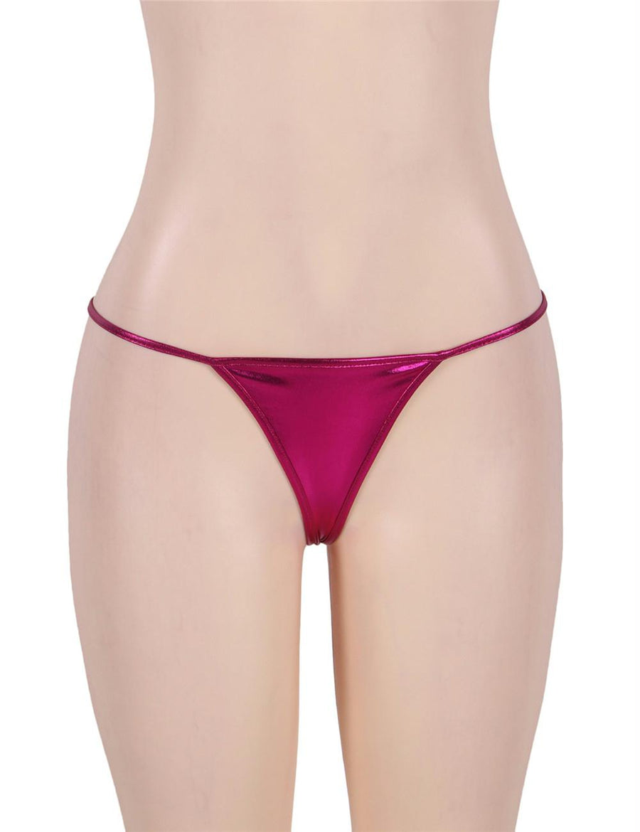 Rosy Exotic Micro Shiny G String Thongs