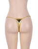 Exotic Micro Shiny Golden G String Thongs