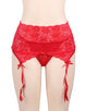 Red Sexy Lace Garter Panty