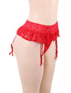 Red Sexy Lace Garter Panty