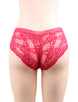 High Quality Wine Red Sexy Floral Lace Panty