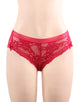 High Quality Wine Red Sexy Floral Lace Panty