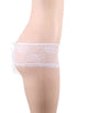 White Open Crotch Floral Lace Panty