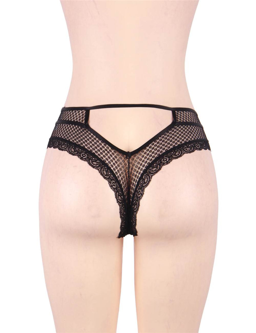 Black Lace Out Ladies' Panty